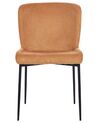 Conjunto de 2 cadeiras de jantar em tecido laranja ADA_873331