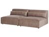 2-Sitzer Sofa hellbraun ohne Armlehnen HELLNAR_912433