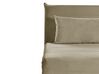 Sofa rozkładana welurowa jednoosobowa zielona oliwkowa SETTEN_875002
