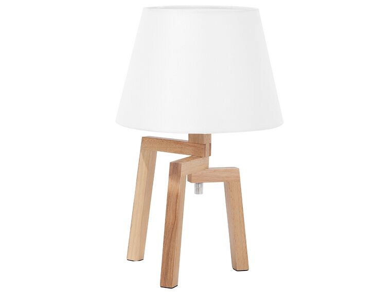 Wooden Table Lamp White NALON_698157