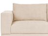 3-personers sofa i fløjl beige NIVALA_874140