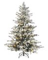 Snowy Christmas Tree Pre-Lit 180 cm White BRISCO_832237