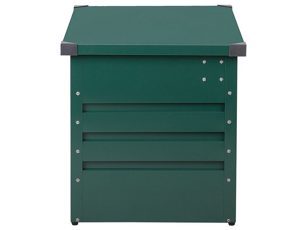 Caja para jardín verde oscuro de acero 100x62 cm CEBROSA | Beliani.es