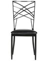 Set of 2 Dining Chairs Black GIRARD_913466