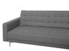 Left Hand Fabric Corner Sofa with Ottoman Grey ABERDEEN_715937
