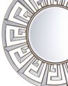 Metalowe okrągłe lustro ścienne ø 70 cm złote FLERS_904043