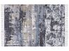 Teppich mehrfarbig 150 x 230 cm abstraktes Muster Fransen Kurzflor KONAKLI_817347