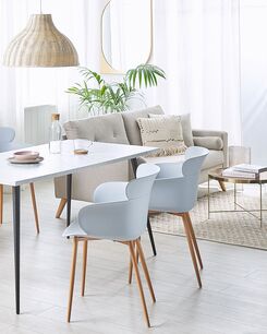 Tuoli muovi vaaleanharmaa 2 kpl SUMKLEY