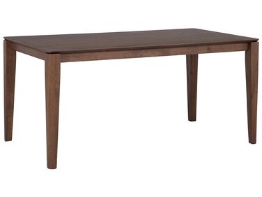 Jedálenský stôl 160 x 90 cm tmavé drevo LOTTIE