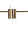 5 Light Metal LED Pendant Lamp Brass SESTRA_815584