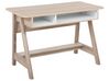 Schreibtisch heller Holzfarbton / weiss 110 x 60 cm JACKSON_735628