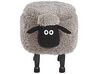 Fabric Storage Animal Stool Grey SHEEP_783607