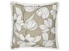 Lot de 2 coussins en coton à motif floral blanc et vert 45 x 45 cm CYANOTIS_892736