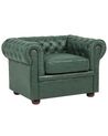 chesterfield fauteuil stof groen_696543