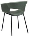 Sada 2 čalouněných jídelních židlí zelené ELMA_884600
