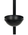 1 Light Metal Wall Lamp with Plant Pot Black ISABELLA_872806