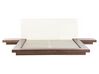 EU King Size Bed with Bedside Tables Brown ZEN_751578
