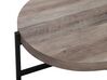 Mesa de centro madera clara/gris pardo ⌀ 75 cm BONITA_717340