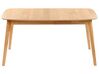 Rozkladací jedálenský stôl 150/190 x 90 cm svetlé drevo MADOX_858503