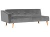 Sofá cama esquinero de terciopelo gris izquierdo VADSO_750027