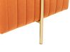 Tamborete em veludo laranja 45 x 45 cm DAYTON_860629