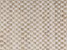 Teppich beige 140 x 200 cm kariertes Muster Kurzflor zweiseitig ZERDALI_807267