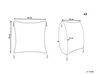 Set of 2 Embossed Cushions with Tassels 45 x 45 cm White AZALEA_815629