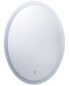 Spegel med LED belysning oval 60 x 80 cm VIRIAT_780800