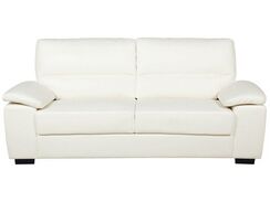 3-istuttava sohva keinonahka kermanvalkoinen VOGAR 3-istuttava sohva keinonahka kermanvalkoinen VOGAR