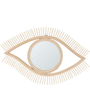 Spegel ögonformad bambu beige SOYOPA