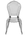 Set of 2 Accent Chairs Acrylic Transparent Black VERMONT_691746