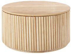 Sohvapöytä säilytystila vaalea puu KIRKWOOD Sohvapöytä säilytystila vaalea puu KIRKWOOD