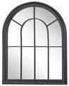 Metalowe lustro ścienne okno 69 x 89 cm czarne EMBRY_819031