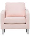 Fabric Armchair Pink VIND_707564