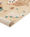 Kinderteppich mehrfarbig aus Baumwolle Tiermuster 80 x 150 cm STABAT_866528