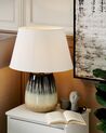 Lampa stołowa ceramiczna szaro-beżowa CIDRA_844135