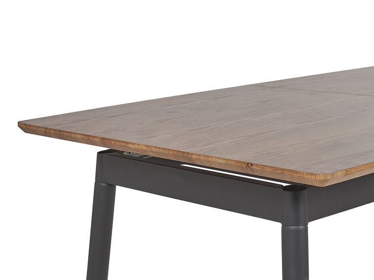 Ronde eettafel, keukentafel met uittrekbaar tafelblad en opbergkast Ronde eettafel, keukentafel met uittrekbaar tafelblad en opbergkast