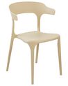 Set of 8 Dining Chairs Beige GUBBIO _852996