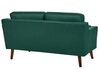 2 Seater Fabric Sofa Dark Green LOKKA_892437