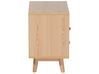 Mesa de cabeceira com 2 gavetas em madeira clara FARGO_692810