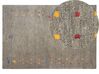 Tapis gabbeh en laine 140 x 200 cm gris SEYMEN_856076