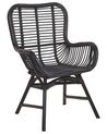  Rattan Accent Chair Black TOGO_801308