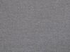 Pouf ottoman de jardin en tissu gris / pieds blancs ROVIGO_784948