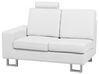 Canapé angle à droite 6 places en cuir blanc STOCKHOLM_707249
