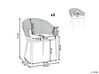 Sada 2 zahradních hliníkových židlí šedých MILETO_809256