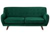 Sofa Set Samtstoff smaragdgrün 6-Sitzer BODO_738319