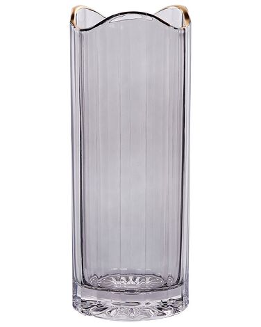 Vaso de vidro cinzento 30 cm PERDIKI
