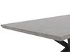 Eettafel MDF betonlook/zwart 140 x 80 cm SPECTRA _782319