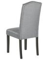 	Conjunto de 2 sillas de comedor de poliéster gris/negro SHIRLEY_781770