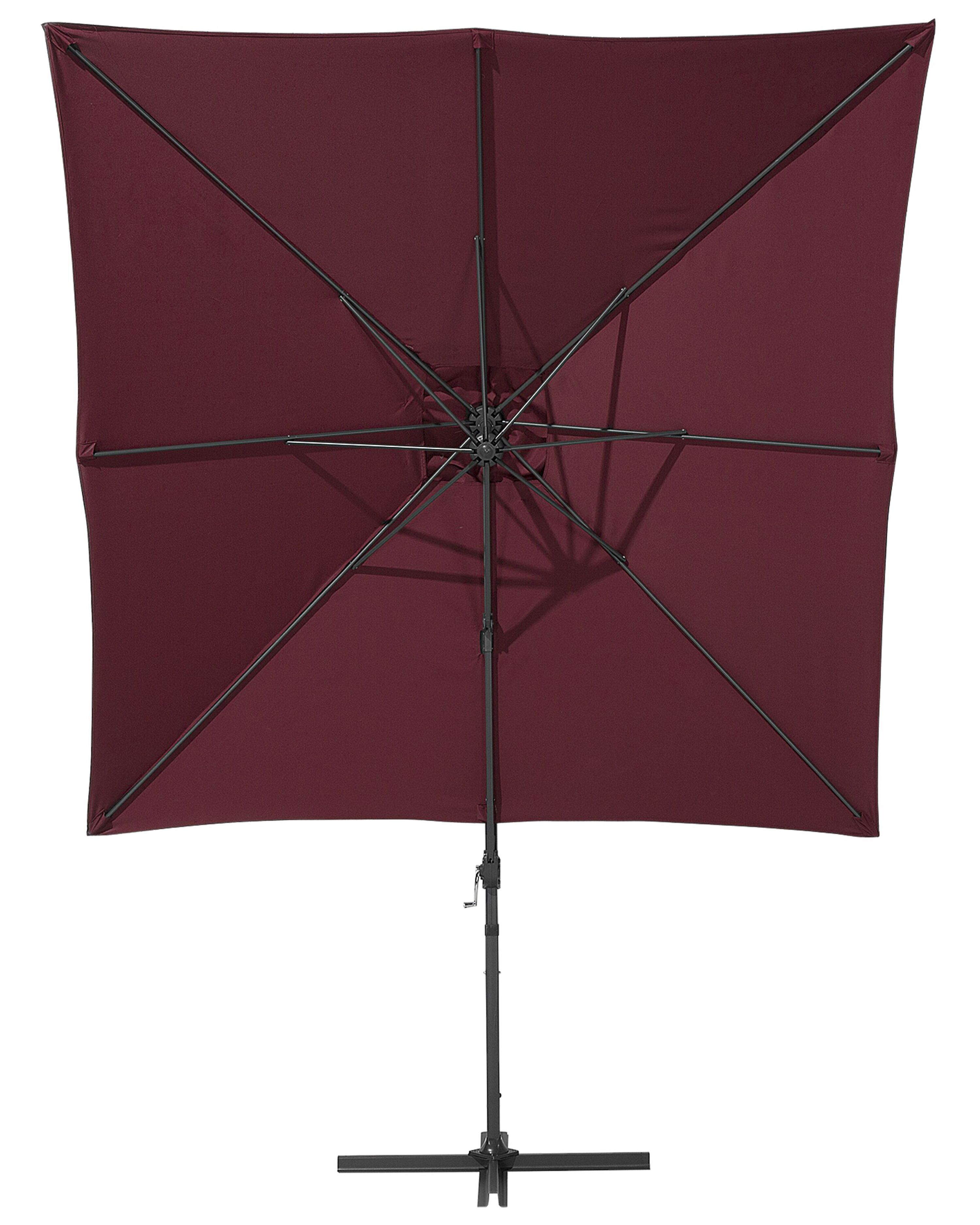 Ombrellone da giardino 250 x 250 x 235 cm antracite/bianco